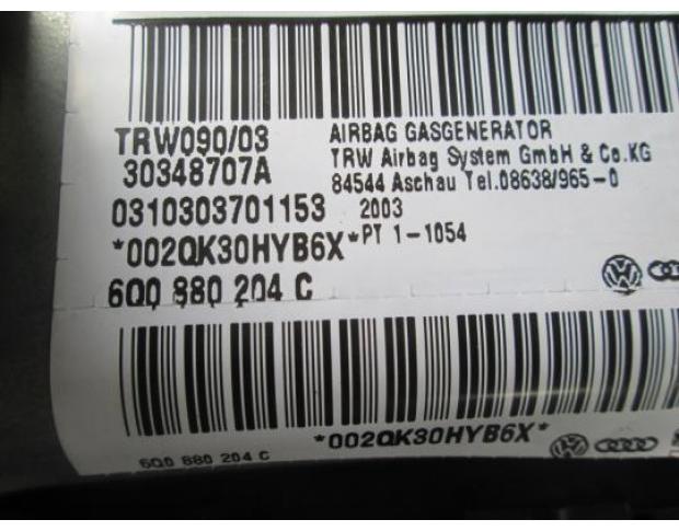 airbag pasager vw polo 9n 1.2 12v cod 6q0880204c