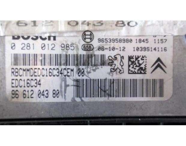 calculator motor citroen c4 1.6hdi 9hy 0281012985