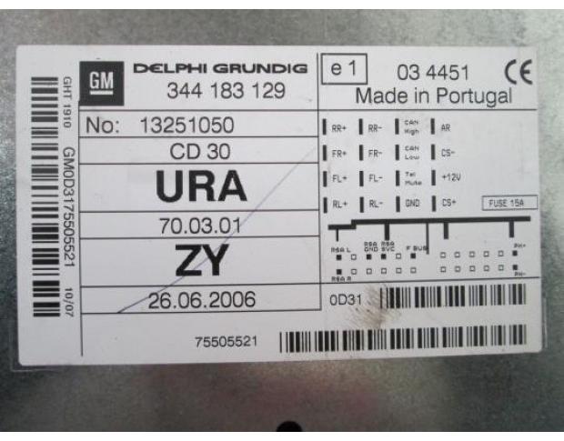 cd audio opel astra h 1.3cdti cod 13251050