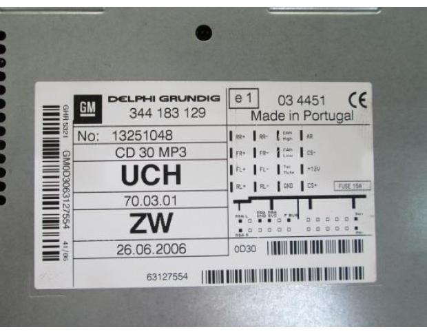 cd audio opel astra h combi 2004/08-2007