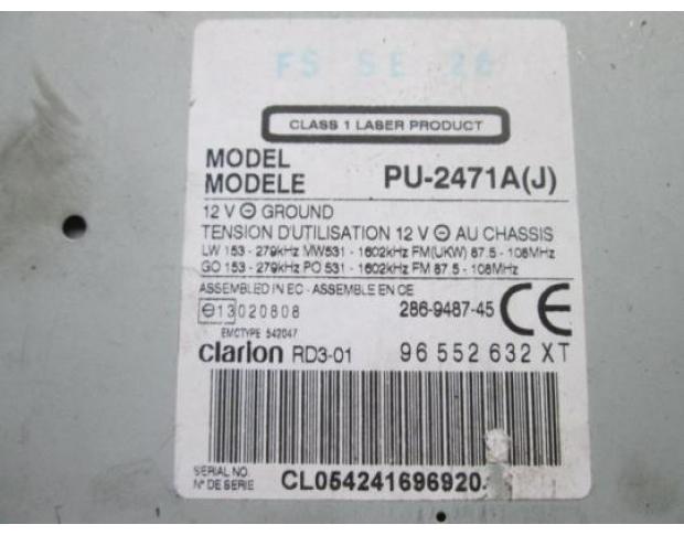 cd audio peugeot 307 1.6 16v nfu 96552632xt