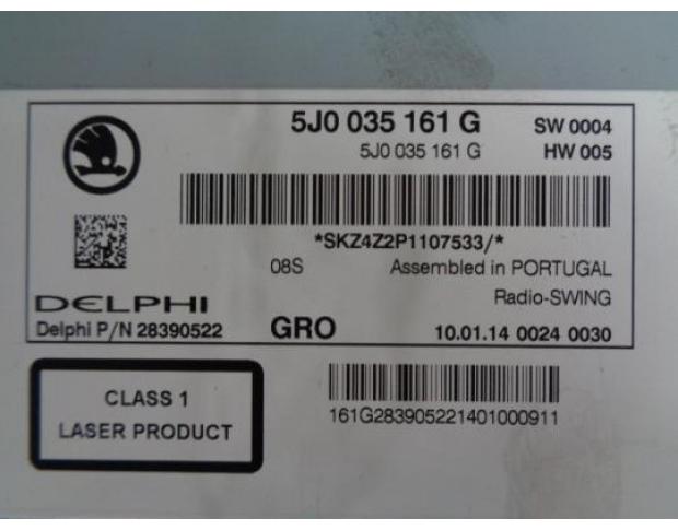 cd audio skoda fabia 2 1.2tdi 5j0035161g