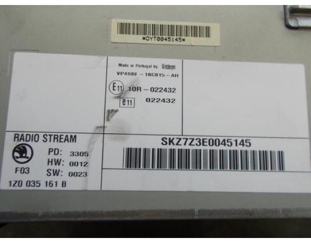 cd audio skoda octavia 2 1.9tdi bkc cod 1z0035161b