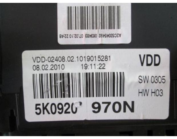 ceas bord vw golf 6 2.0tdi cff din dezmembrari cod 5k0920970n