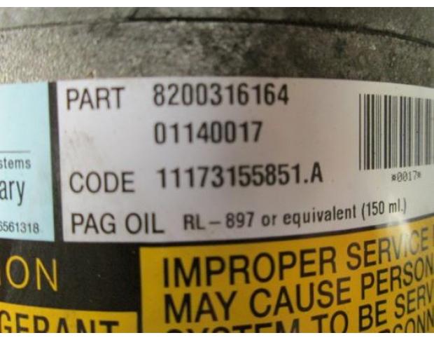 compresor de clima 8200316164 renault megane 1.5dci k9kd3