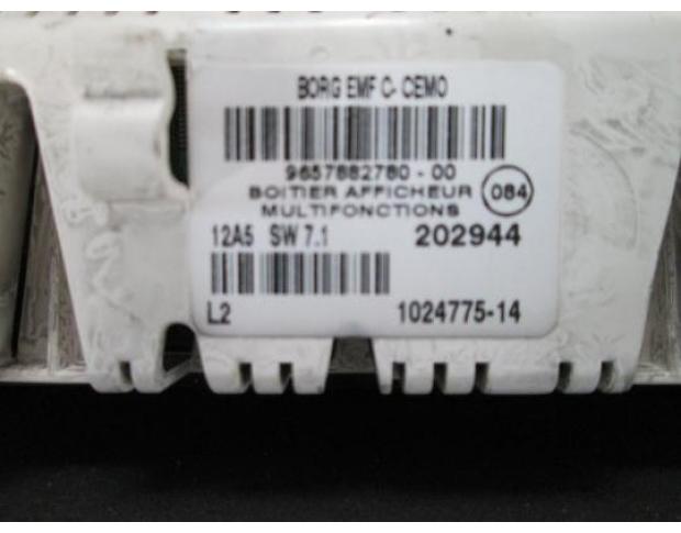 display bord monocolor 9657882780 peugeot 407 2.0hdi rhr