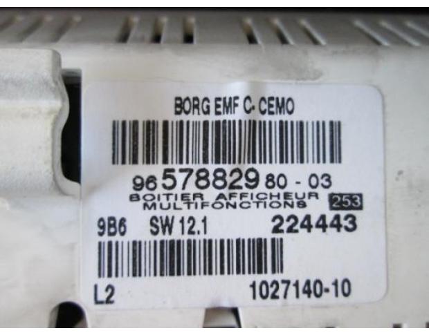 display bord peugeot 307 1.6hdi 9hz 9657882980