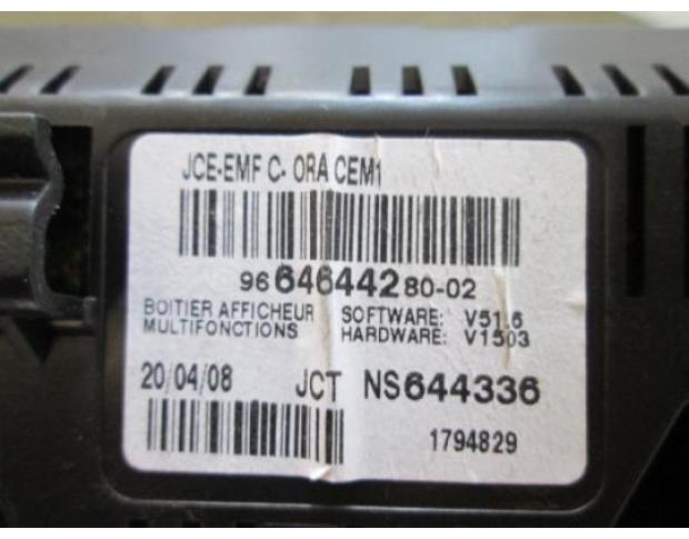 display bord peugeot 308 1.4 16v 8fs 9664644280