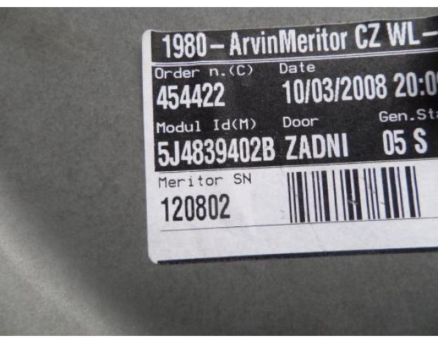 macara geam dreapta spate manuala skoda fabia 2 1.4b bxw  5j4839402b