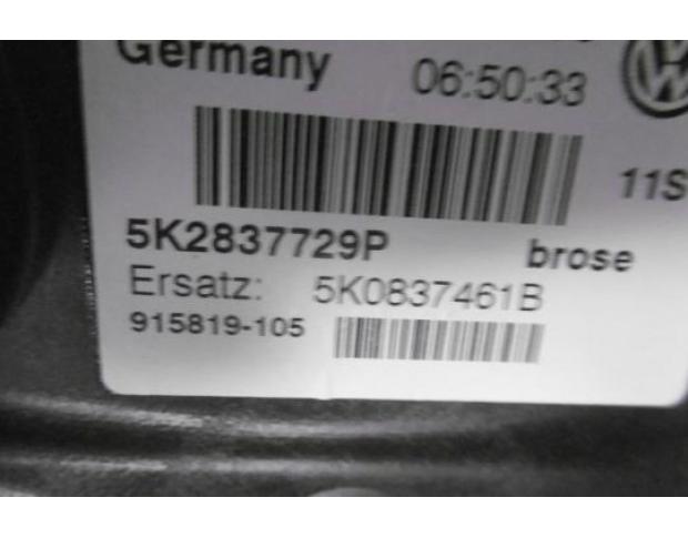 macara geam stanga fata vw golf 6 1.6tdi cay 5k2837729p