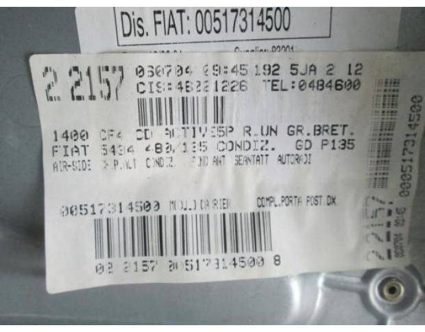 vindem macara geam dreapta fata fiat stilo 1.4 16v cod 00517314500